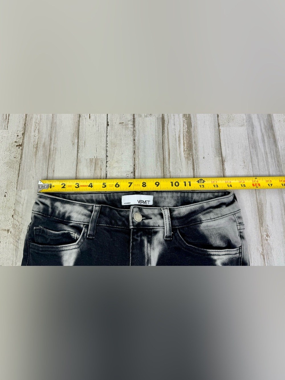 Vervet Black/white Skinny Jeans 29 (28x27) High Rise - Picture 6 of 12